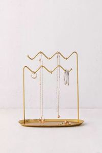 Elegante soporte de joyería con cesta para collares, anillos, pendientes, pulseras y organizador de joyas decorativas para almacenamiento y exhibición - Product Image 2