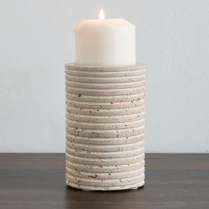 Bougeoir en bois rustique Style Vintage décor à la maison Accent pièce maîtresse élégante pour Table à manger et salon - Product Image 1