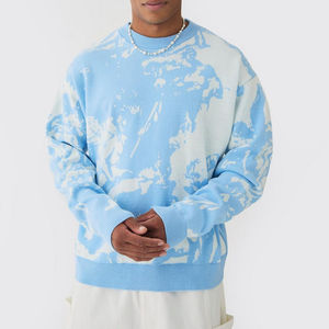 Sudadera Casual de Hip Hop para Hombre, Sudadera de Felpa Lisa, Cuello Redondo, Talla Grande, Mangas Largas, Modelo 2026 - Product Image 1