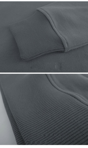 Sweat à capuche pour homme de haute qualité avec logo imprimé en relief - Polyester/coton surdimensionné - Product Image 3