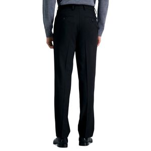 Pantaloni Eleganti da Uomo Haggar Premium 100% Cotone, Vestibilità Dritta Elasticizzata, Antipiega con Cerniere, Vestibilità Ampia, Neri, Taglia XL, Colore Lavato - Product Image 2