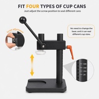 Nouvelle Machine Commerciale de Scellage de Boissons en Canette Pop-Top, Scelleuse Manuelle de Boissons au Lait et au Thé avec Couvercle à Ouverture Facile