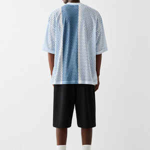 เสื้อยืดผ้าตาข่ายคอตตอนสำหรับผู้ชายทรงเข้ารูปเสื้อยืดฤดูร้อนสีพื้นสำหรับ100% ใหม่ - Product Image 4