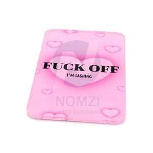 2024 nouveau Durable Logo Personnalisé Plateaux En Verre Longue Taille Acrylique Lash Tile Plateau Cils Extension Titulaire Palette Plateau En Gros - Product Image 4