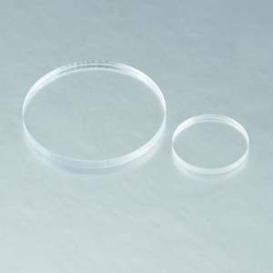 Stock optique ménisque lentille fluorure de baryum (BaF2) 25.4x5mm revêtement antireflet fenêtre de protection - Product Image 2