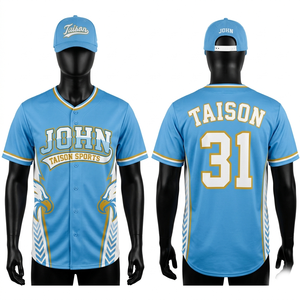 Camiseta de Softbol Premium de Poliéster 160 GSM, Verde Oliva con Rayas, Cierre de Botones, Logotipo Personalizado en Tela Tackle Twill - Product Image 3