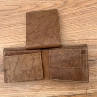 Portefeuille à deux volets en cuir de vache véritable 100% de qualité supérieure avec pochette à monnaie au prix d'usine
