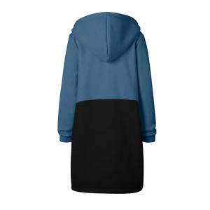 Vêtements quotidiens pour femmes Manteau à capuche à manches longues avec fermeture éclair sur les hanches Sweat-shirt droit All Match Vêtements pour l'hiver - Product Image 5