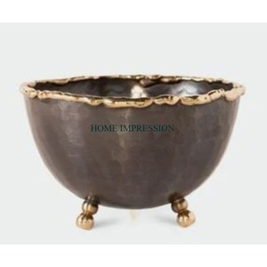 Cuenco de sombra antiguo de latón de diseño moderno, gran oferta para hoteles, cuencos de exhibición de Chocolate pulido para servir de mesa de Navidad - Product Image 1