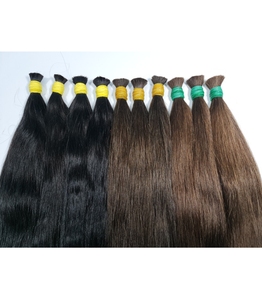 Bone <b>Long</b> Weft Bulk Virgin Vietnamese Real Silky Short Straight Wave High Unprocessed Wig Raw <b>Braiding</b> Hair Manufacturing - Product Image 1
