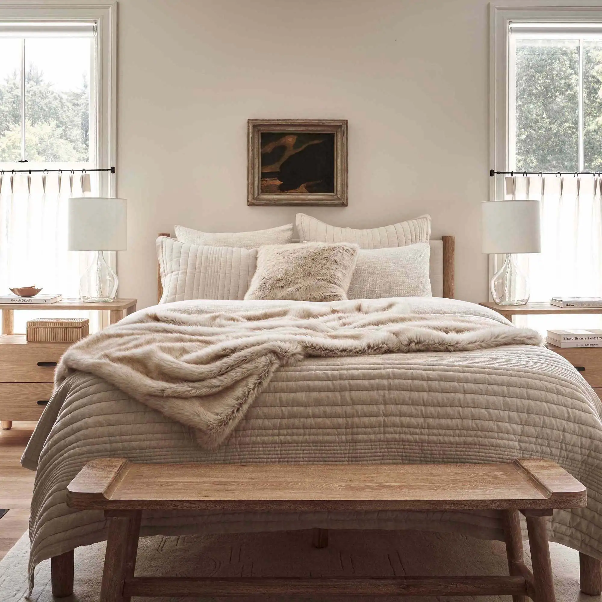 Creativo sofá suave de madera maciza dormitorio cama doble personalizado Hotel Villa cama para adultos muebles de dormitorio