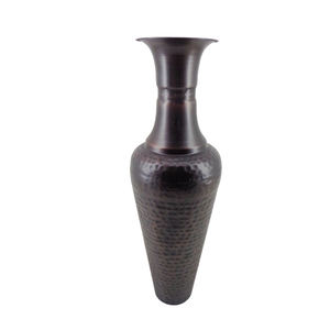 Plateau ovale en métal de décoration de vaisselle avec 3 bougeoirs votifs à patine grise pour décorations faites à la main en vrac - Product Image 3