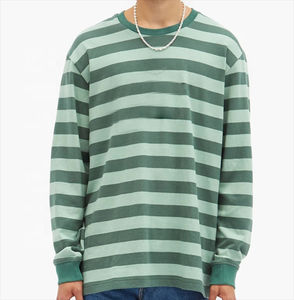 2025 nueva venta al por mayor mejor precio bajo camisa de manga larga 100% algodón camiseta para hombres suelta ajuste impreso camisetas de manga larga - Product Image 3