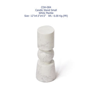 Unique Handcrafted White <b>Marble</b> <b>Candle</b> Stand Designer Interior Design for Residences Hotels and more available for bulk supply - Product Image 2
