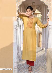 Pesado rayón de seda con bordado - Product Image 6