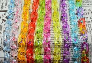 Cadena de resina acrílica decorativa para habitación, acento para colgar en la pared vinculado a mano para diseñadores de interiores y pedidos a granel - Product Image 2