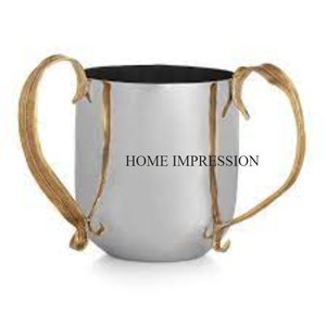 Diseño de flores, manijas de Metal pulido dorado, superventas, tazas decorativas de mesa de Metal, mesa de comedor para el hogar, tazas clásicas de cocina - Product Image 4