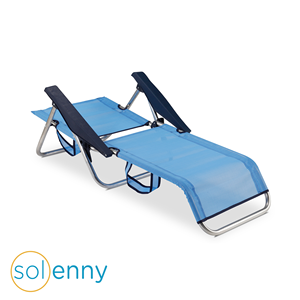 Chaise de plage à 4 Positions avec poignées de transport chaise basse | Chaises de plage | Mobilier Design d'extérieur prêt à être expédié d'espagne - Product Image 2