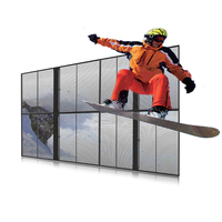 Nouveau produit 2026 : Écran LED transparent P3.91 pour publicité intérieure, affichage mural LED transparent