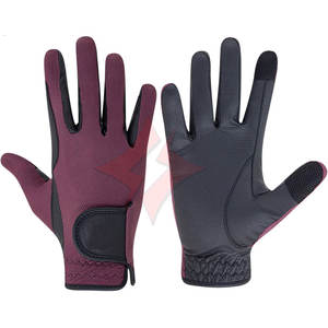 Gants d'équitation Gants équestres ultra légers et respirants Haute adhérence Matériau antidérapant Dos en maille confortable - Product Image 1