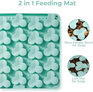 <b>Silicone</b> Pet Feeding Licking Pad Wholesale BPA Free Slow Feeder Non Slip Dishwasher Safe Calming <b>Mat</b> for Pets - Product Image 5