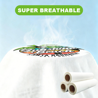 Film DTF PET respirant et antidérapant pour impression DTG douce, sans transfert d'encre, durée de vie de 365 jours, film de transfert thermique pour vêtements