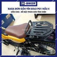 Porte-bagages arrière simple de luxe Solo PG1 M-Biker, service professionnel, construction en alliage THP durable, CNC, 4 kg