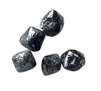 Diamant brut naturel noir, taille de 3MM à 4MM, pour la fabrication de bijoux, vente en gros