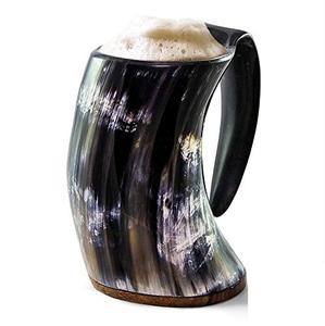 Adiba hecho a mano 500ml diseño Medieval clásico Cola Tankard respetuoso con el medio ambiente regalo de negocios cuerno polaco Color personalizado Logo café - Product Image 4