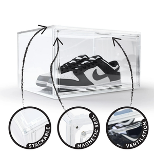 Cajas de Zapatos de Plástico PP Transparente Blanco, a Prueba de Polvo, Ecológicas, Organizador de Almacenamiento para el Hogar, Cocina y Puerta, Fabricación OEM ODM - Product Image 2