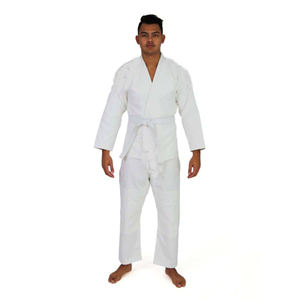 Uniforme de Lucha Libre Blanco Personalizado, Elástico, Ligero y Transpirable, Traje de Entrenamiento de Artes Marciales con Cinturón para Adultos - Product Image 1