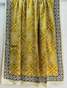 Jaipur bloque de mano impreso 100% bufanda de algodón Jaipur tradicional hecho a mano bufanda transpirable Boho Chic hecho a mano suave bufanda de algodón - Product Image 5