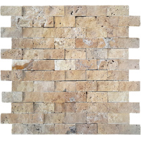 Dalles de pavage en travertin SplitFace, différents types de pierres, 20x20cm, pour extérieur, jardin, allée, fabriquées en Turquie, revêtement mural