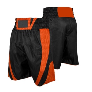 กางเกงมวยไทยคุณภาพสูงสั่งทำโลโก้ได้ ขายส่ง กางเกงกีฬาถักแบบเรียบสำหรับต่อสู้ MMA - Product Image 1