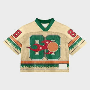 Manufacturers Custom Design Team Uniform Vintage Oversized Streetwear Classic <b>Retro</b> Mesh Unisex American <b>Football</b> Uniform - Product Image 4