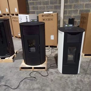 Poêle à granulés de bois en aluminium de conception moderne de haute qualité, écologique, durable, garantie de 2 ans, chauffage rapide, livraison rapide - Product Image 6