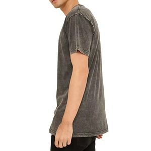 T-shirt délavé premium, logo personnalisé OEM, t-shirt en coton doux, vente en gros, vêtements décontractés tendance, prix direct d'usine - Product Image 3