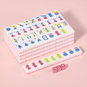 4 jugadores capa personalizada American Mahjong Tiles Pink Mahjong Set American - Product Image 1