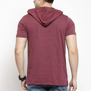 เสื้อยืดมีฮู้ดสำหรับผู้ชายเสื้อยืดมีฮู้ดสำหรับออกกำลังกายแฟชั่นดีไซน์ล่าสุด - Product Image 2