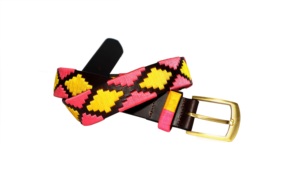 Ceinture de sport en cuir de vachette de haute qualité pour dames Design de polo de luxe avec longueur personnalisée et boucle ardillon - Product Image 2