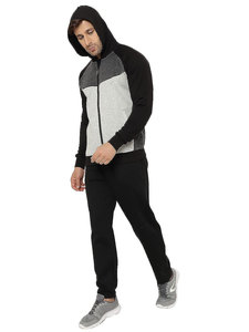 Chándal para correr con logotipo informal impreso personalizado unisex, ropa de invierno, conjunto de pantalones de chándal con capucha, talla XL para hombre - Product Image 4