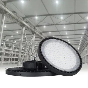 SMD 5050 TUV CE RoHS 5000K กันน้ำ Ip66 Highbay นำคลังสินค้าโรงยิม100W 150W 200W นำยูเอฟโอแสงอ่าวสูง