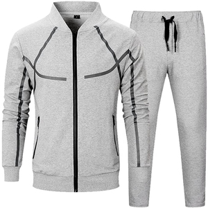 TWILL Vente en gros de haute qualité OEM Zipper Survêtement décontracté Jogging Costume pour hommes Logo personnalisé Sportswear Veste et pantalon - Product Image 2
