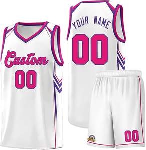 Maillot de basket-ball professionnel personnalisé, ensemble d'uniformes, vêtements imprimés pour hommes, créez votre propre maillot de basket-ball - Product Image 1