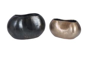 Florero de Metal Geométrico Moderno, Centro de Mesa Decorativo de Latón Antiguo para Sala de Estar, Decoración de Hogar de Lujo, Floreros Altos Facetados - Product Image 3