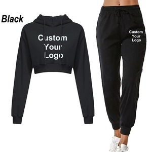 Gothic Cross Printing Streetwear Winter Warm Two Piece Set <b>Women</b> Tracksuit Autumn Hoodies +pants Fashion Outfits Sweat suit 2026 - Product Image 3