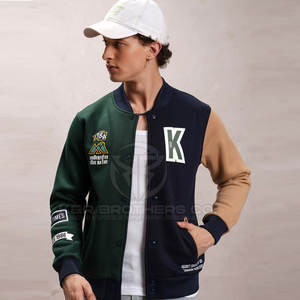 Veste universitaire pour hommes à la mode de haute qualité Letterman Bomber vêtements d'extérieur pour College Club et Streetwear quotidien - Product Image 1