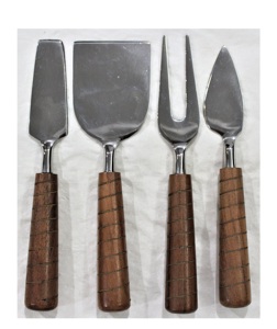 Cuchillo de queso de acero inoxidable de calidad superior con mango de cuerno Juego completo de queso para el hogar Hotel Cocina Uso Material metálico - Product Image 6