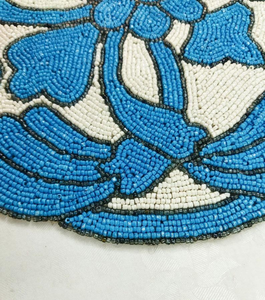 belagavi <b>beaded</b> design mats exclusive handmade table <b>placemats</b> decorative belagavi <b>beaded</b> table mats - Product Image 6