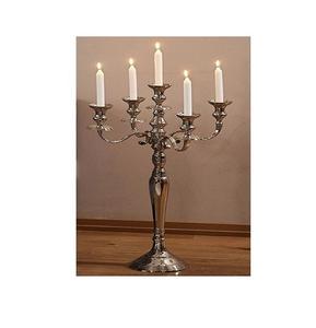 Candélabres simples fantaisie en métal argenté à 3 bras Table de salle à manger décorative Top vente dernière arrivée candélabres en métal - Product Image 4